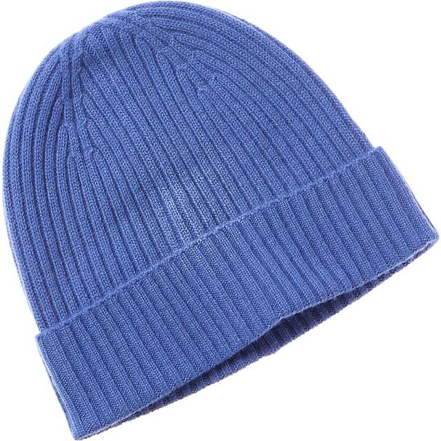 Phenix 2X2 Ribbed Cuffed Cashmere Beanie