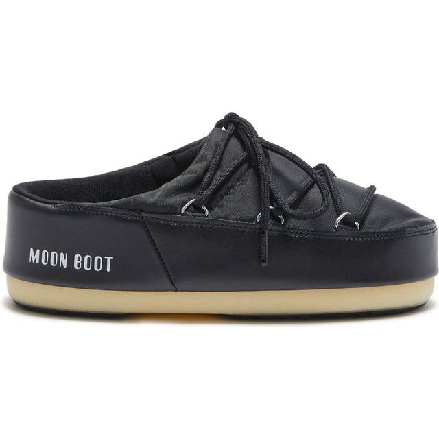 Moon Boot - Black Icon Nylon Logo Mules Sandals 41/42