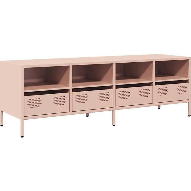 TV Cabinet Pink 135x39x43.5 cm Cold-rolled Steel vidaXL