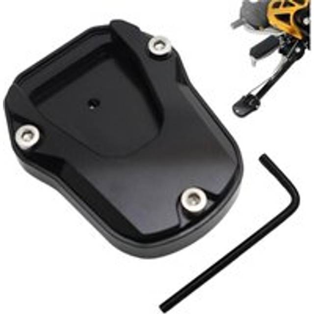 Alwaysh - Motorcycle Kickstand Pad, Motorcycle Kickstand Foot Side Stand Extension Pad, Aluminum Alloy Motorcycle Kickstand Support Plate, Support