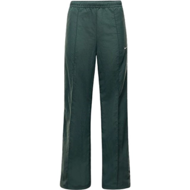 Nike Sportswear Everything Wovens Women's Mid-Rise Open-Hem Trousers - Green - Nylon - XS (UK 4–6)