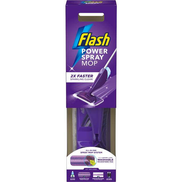 Flash Power Spray Mop Floor Cleaner Starter Kit All In One Spray System