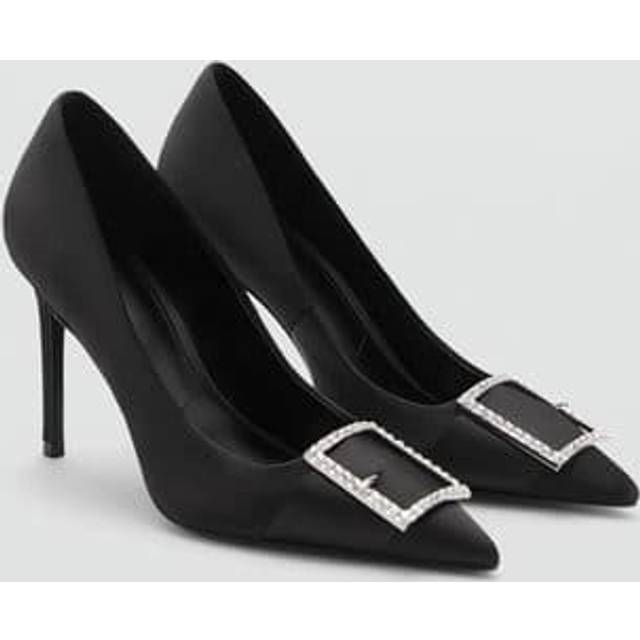 Heeled shoes with buckle black - Woman - 5 - MANGO - Black