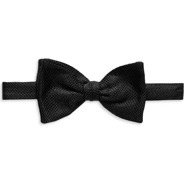 Lurex Bow Tie - Black - Eton never settles for anything less than perfection. Remaining loyal to its heritage as a specialist shirt manufacturer, each design is whipped up using the finest fabrics and ranges from casual to formal with an emphasis on elegance.