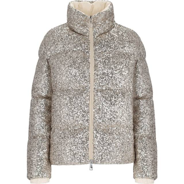 Moncler, Jacka, Dam, L, Paljettklädd dunjacka Anternes - yellow (L)