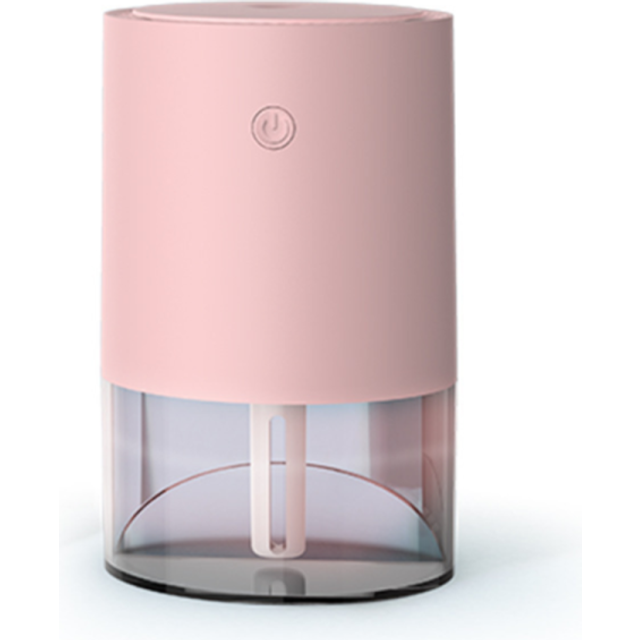 Small Humidifier, Mini Cool Mist Humidifier with Night Light, USB Desktop humidifier for car, Babies Room, Office, Home-PINK