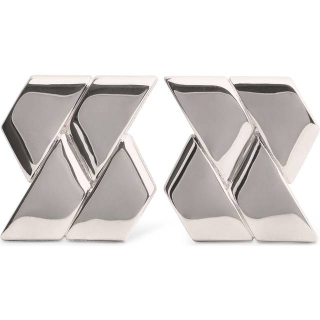 Versace, Accessoarer, Dam, ONE Size, Örhängen med grekiskt mönster - gray (ONE SIZE)