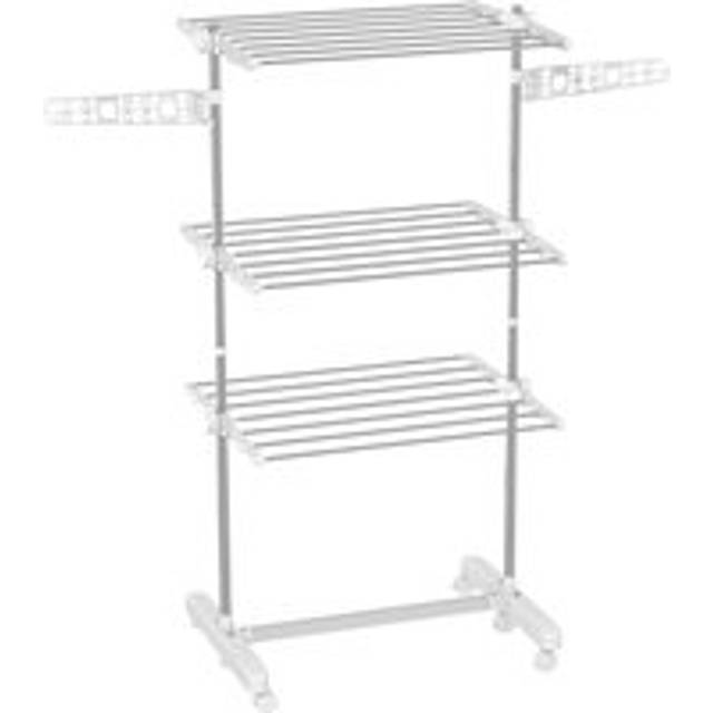 HOMCOM 3 Layer Folding Cloth Hanger Stand Towel Hanging Dryer Rack Holding Airer