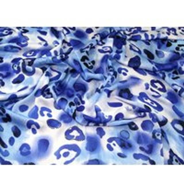 Deadstock Crinkle Satin Fabric Blue