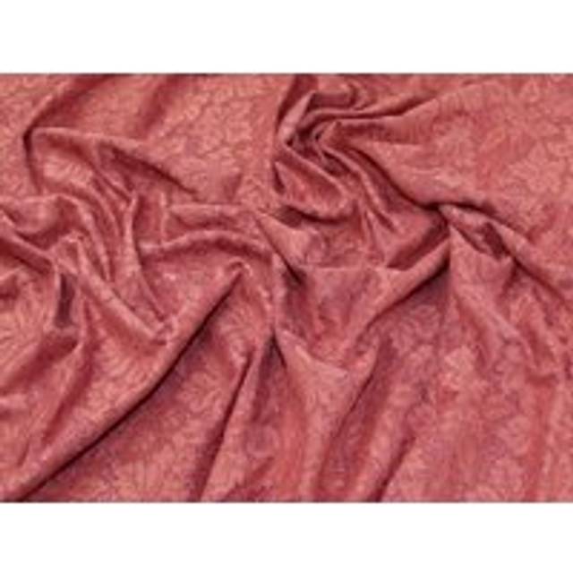 Deadstock Glitter Satin Lace Fabric Rose