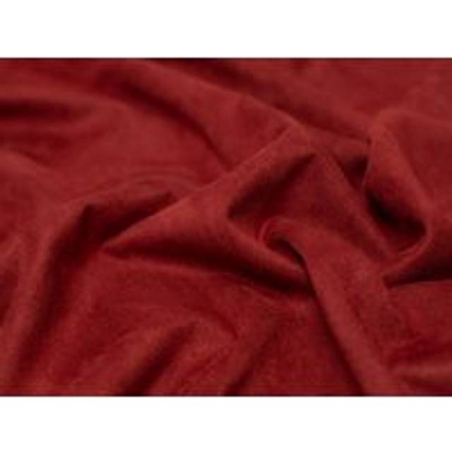 Minerva Core Range Suede Scuba Stretch Knit Fabric Burgundy