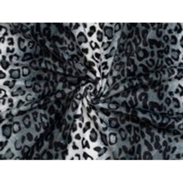Minerva Core Range Velboa Faux Fur Fabric Grey Panther