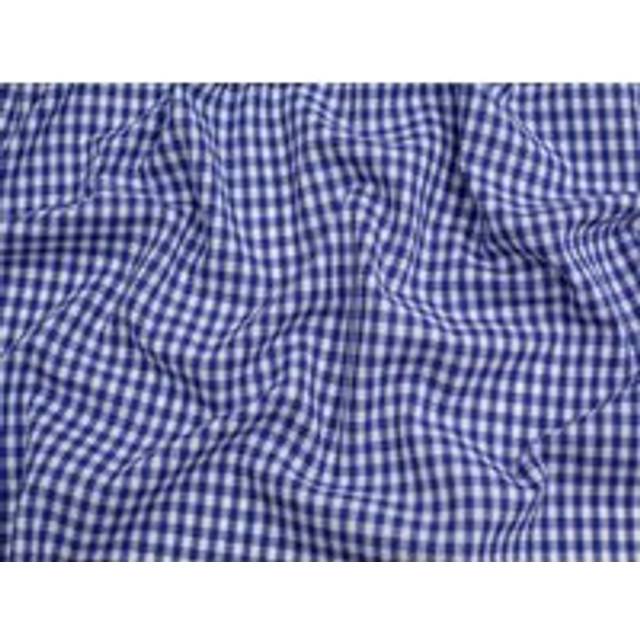 Minerva Core Range 1/4 inch 100% Cotton Gingham Fabric Cobalt Blue