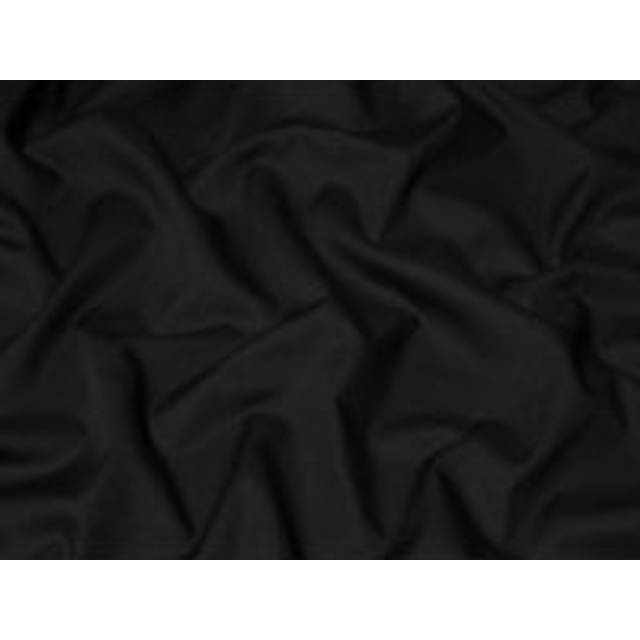 Minerva Core Range Poly Cotton Poplin Fabric Black