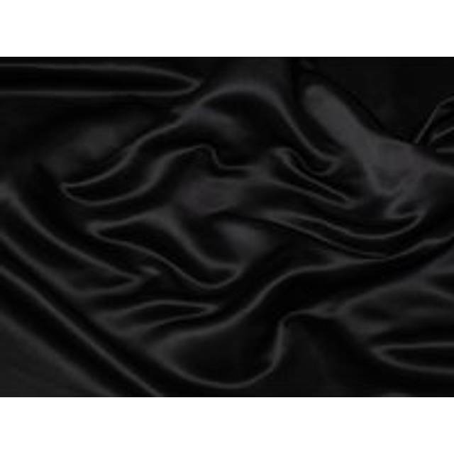 Minerva Core Range Duchess Satin Fabric Black