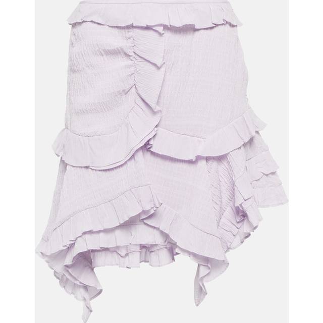 Isabel Marant Geneva ruffled miniskirt - purple (UK 10)
