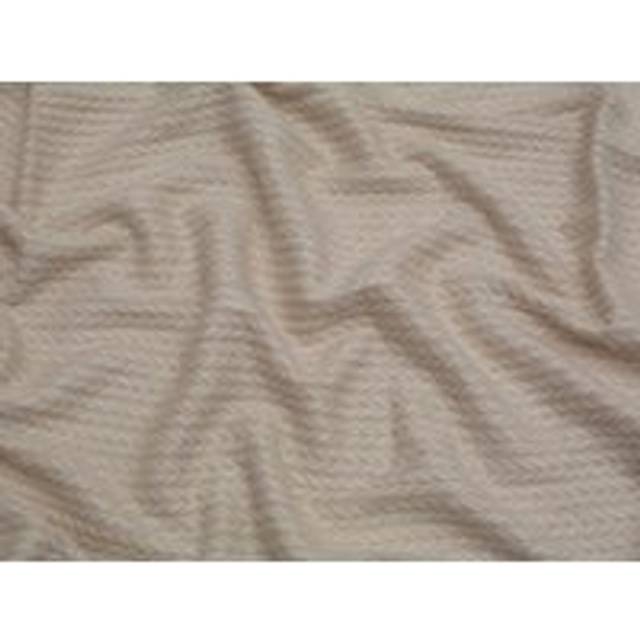 Rope Textured Stretch Knit Fabric Cream