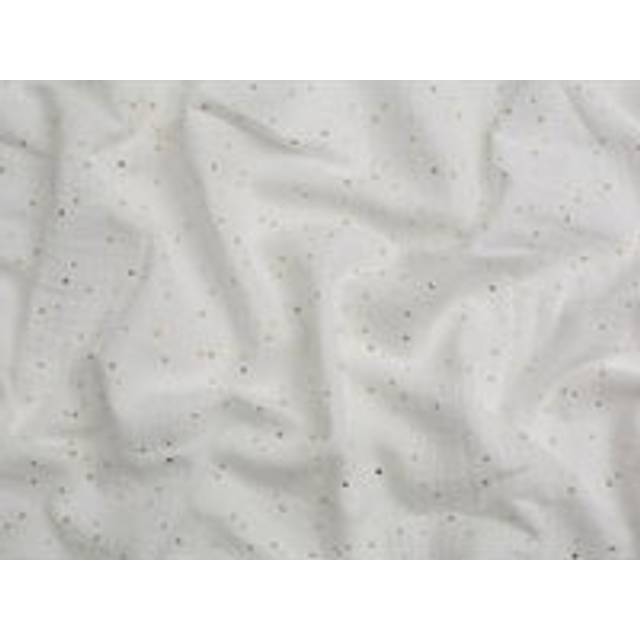 Minerva Core Range Foil Cotton Double Gauze Fabric Ivory