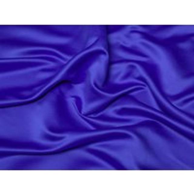 Minerva Core Range Duchess Satin Fabric Cobalt Blue