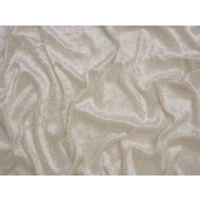 Minerva Core Range Crush Velvet Stretch Knit Fabric Cream