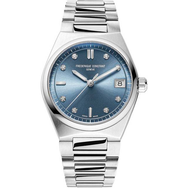 Frederique Constant FC-240LND2NH26B Damenuhr Highlife Ladies Quartz 8 Diamonds Set 31mm 5ATM