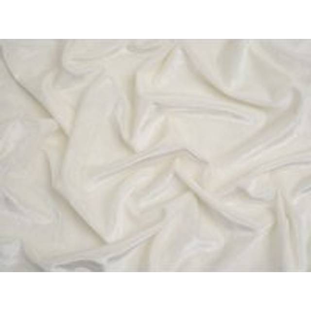 Minerva Core Range Deluxe Crush Velvet Stretch Knit Fabric Ivory