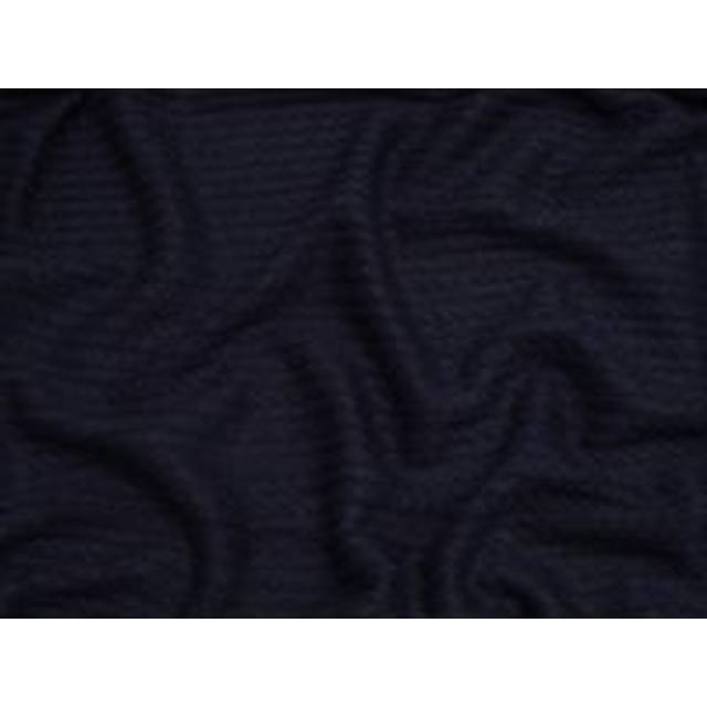 Rope Textured Stretch Knit Fabric Navy
