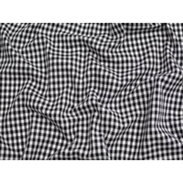 Minerva Core Range 1/4 inch 100% Cotton Gingham Fabric Black