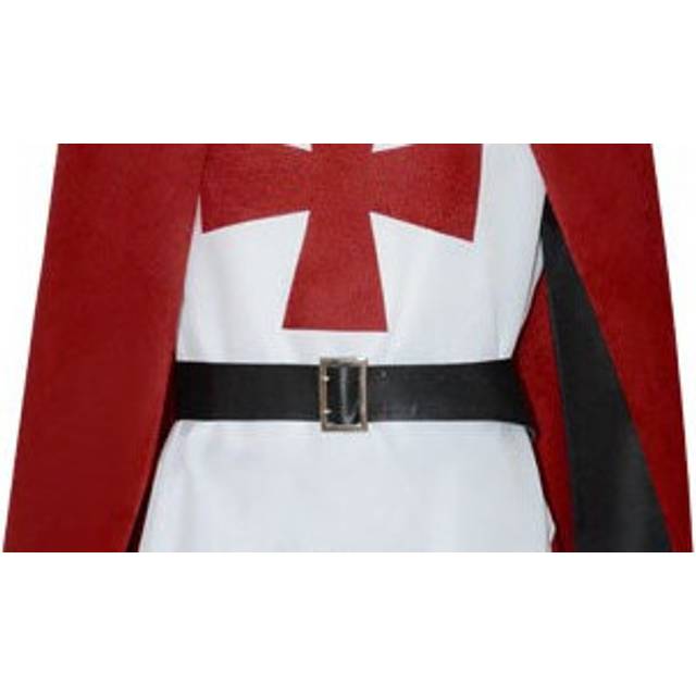 (one size belt only, x  x  x L) 4XL Medieval Warriors Knight Templar Crusader Costume Adult Men Gown Long