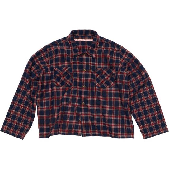 Stockholm Surfboard Club - tartan-check overshirt - unisex - Polyester/Acrylic/Wool/Other fibres - M - Red