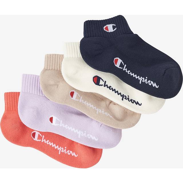 Champion - Ankelstrumpor Quarter Socks 5-pack - Beige