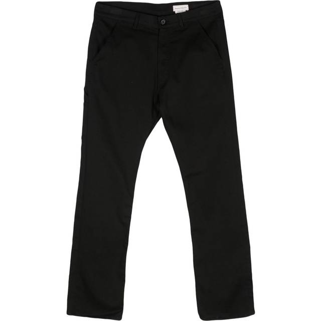 Alexander McQueen - logo-embroidered jeans - men - Cotton/Spandex/Elastane/Polyester/Cotton/Viscose/Polyester/Calf Leather - 46 - Black
