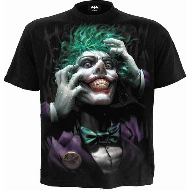 (XL, Black) Spiral Direct Unisex Adult Freak The Joker T-Shirt