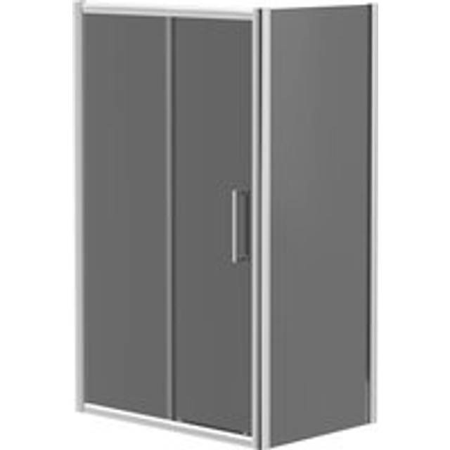 Wholesale Domestic Series 9 Tinted Glass Sliding Door Shower Enclosure | Chrome | Glass/Aluminium | 1200mm x 800mm