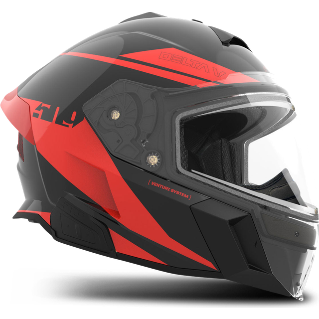 509 Delta V Commander Skoterhjälm Racing Röd