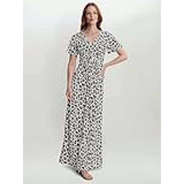 Gina Bacconi Womens Fia Wrap Dress With Gold Trim - Black - Size 18 UK