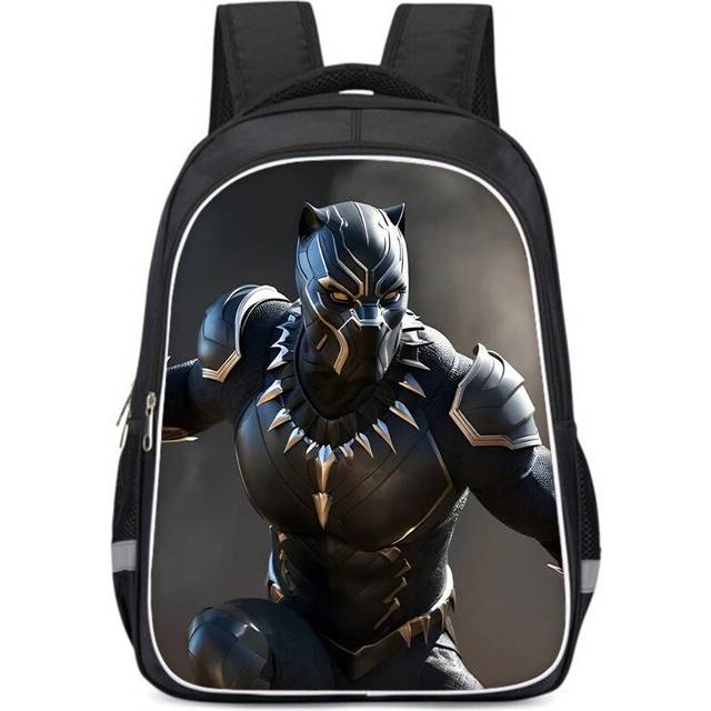 (Style B, Large) Capacity Large Lightweight Black Panther Kids Backpack For Boys And Girls School Use