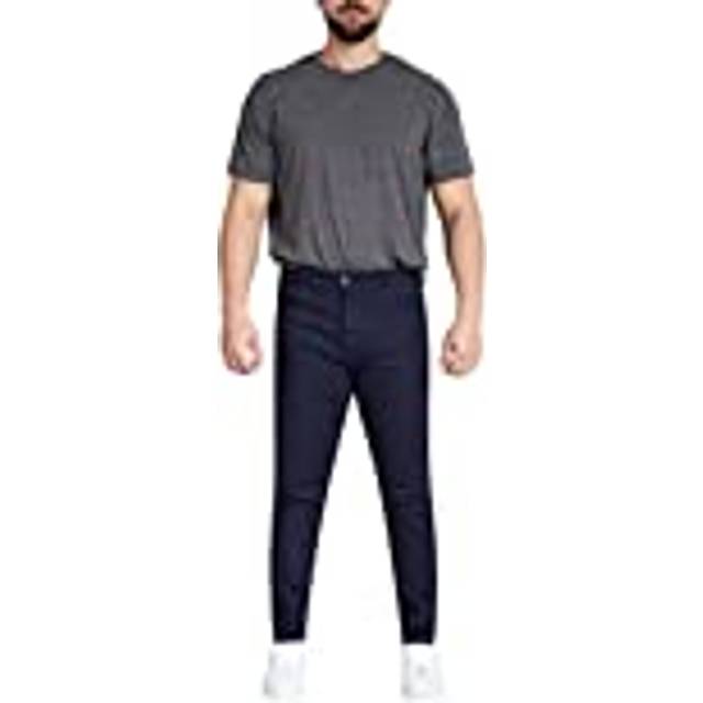Skinny Fit Denim Jeans Classic Cotton Casual Trousers - Indigo - 36