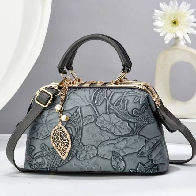 (Koi Gray) Unique And Chic Womens Mini Square Shoulder Bag With Versatile Color Options And Soft Feel