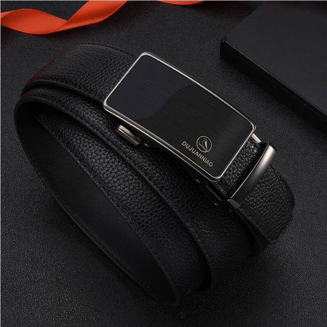 Retro Style Young Business Casual Leather Belt Mens Belt  Automatic Buckle