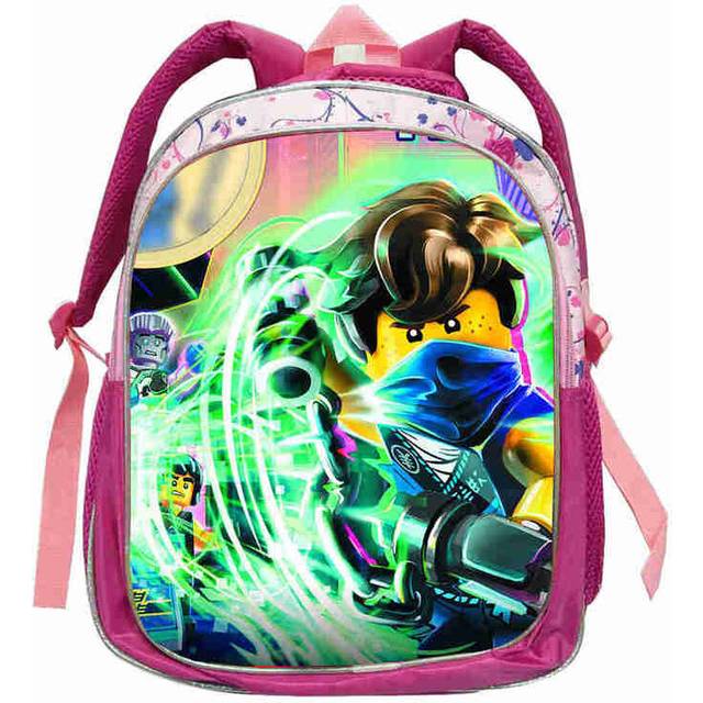 (photo color) New 14 inch Game Ninjago Students School Backpack for Boys Teens Backpack