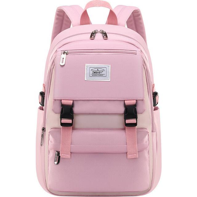 (Pink) school Backpack for teenage girls purple pink light blue backpack waterproof