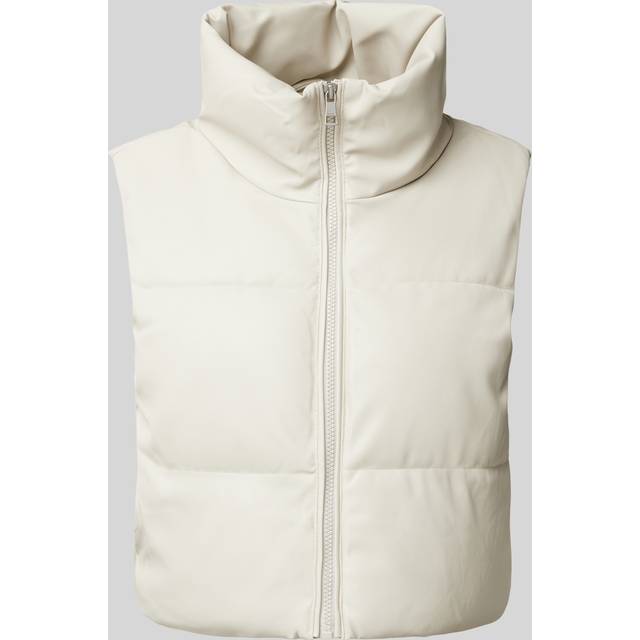 Only Pumice Stone Elsie Faux Leather Gilet - XL