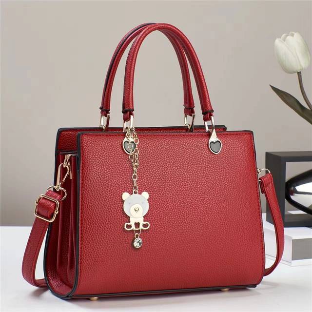 (Red) Elegant Trendsetting Handbag For Modern Women Available In Black Coffee Red And More