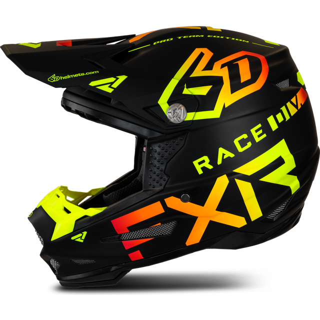 FXR 6D ATR-2 Race Div Skoterhjälm Svart-Inferno