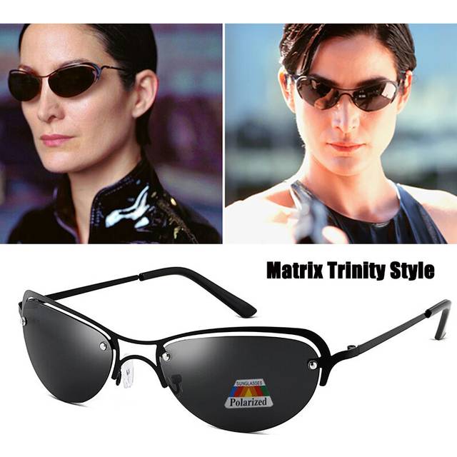 High Quality Cool The Matrix Trinity Style Polarized Sunglasses Women Ultralight Metal Brand Design Sun Glasses