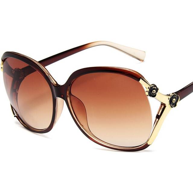 (Tea, as picture) Sexy Cat Eye Sunglasses Women Vintage Retro Shaped Sun Glasses Female Eyewear Gray Gradient Sunglasses Brand Designer
