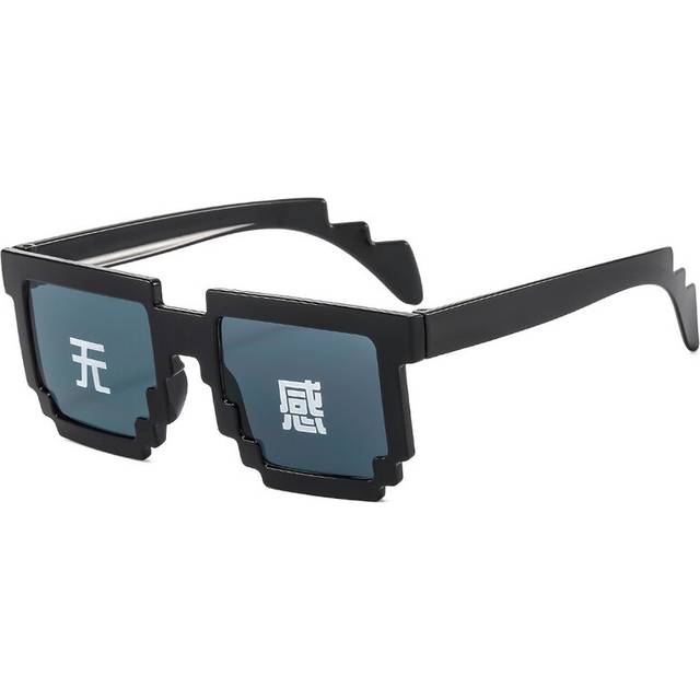(B4) Pixel Mosaic Sunglasses Men Women Funny Retro Eyewear Unisex Birthday/Party Cosplay Gamer Robot UV400 Sun Glasses