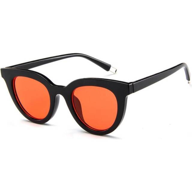 (Bred, MULTI) 2024 New Cat Eye Retro Men's and Women's Sunglasses Korean Ocean Film Sunglasses Joker Street Shooting Trend UV Sunglasses