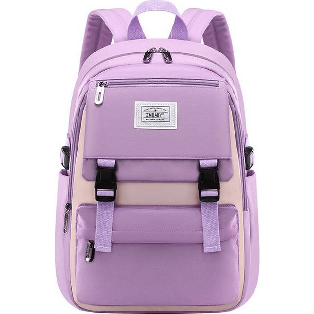 (Purple) school Backpack for teenage girls purple pink light blue backpack waterproof